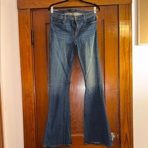 J Brand Blue Flare Wide Leg Jeans Modern 70s Style